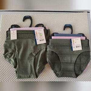 Joyspun Women's Size XS (0/2) Lace Hipster 3 pairs & Seamless Hipster Panties 3p